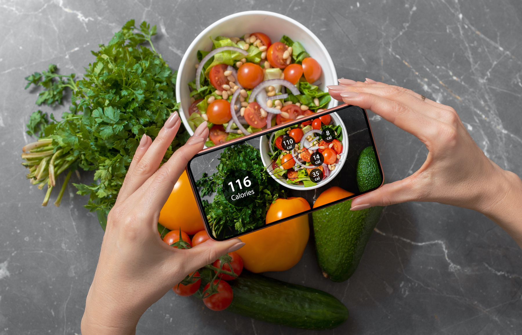 Cette intelligence artificielle calcule le nombre de calories réellement ingurgitées lors d’un repas. © Kaspars Grinvalds, Adobe Stock